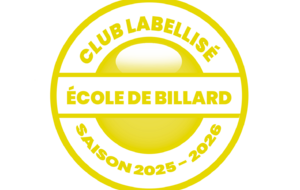 Guidel Billard Club labélisé &quot;Ecole de billard&quot; pour la saison 2025-26